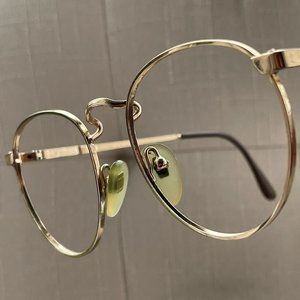 AO Safety Eyeglasses Gold Tone Vintage Glasses 50[]18 135